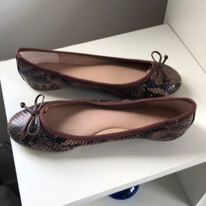 NWOT Banana Republic Snake Skin Ballet Slipper